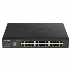 SWITCH PoE D-LINK Smart 24 porturi Gigabit (12 PoE) IEEE 802.3af/at carcasa metalica rackabil &quot;DGS-1100-24PV2&quot; (include timbru verde 1.5 lei