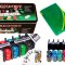 Set de joc Poker, 2 pachete de carti, jetoane si tabla de joc, Lean 20164