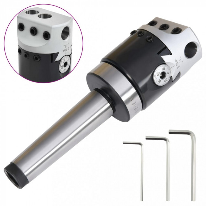 Cap de alezare 50 mm coadă de alezare MT3 pentru frezare strung