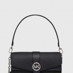 MICHAEL Michael Kors poseta de piele culoarea negru