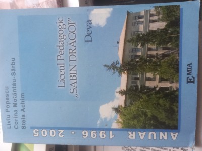 POPESCU/S&amp;Acirc;RBU/ACHIM-LICEUL PEDAGOGIC &amp;quot;SABIN DRĂGOI&amp;quot; DEVA - ANUAR 1996-2005 foto