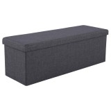 Cumpara ieftin Bancuta pliabila material gri Umina 114x38x38 cm