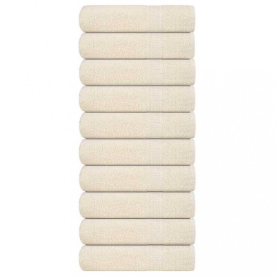vidaXL Prosoape de m&amp;acirc;nă 10 buc crem 50x100 cm 360 g/m&amp;sup2; 100% bumbac 137000 foto