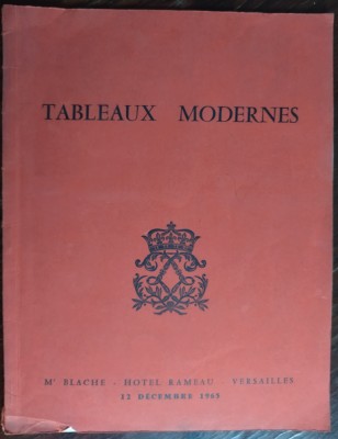 CATALOG LICITATIE/TABLEAUX MODERNES/VERSAILLES1965:Renoir/Vlaminck/Pascin/Helleu foto