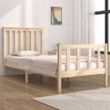 VidaXL Cadru de pat Small Single 2FT6, 75x190 cm, lemn masiv de pin