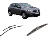 Cumpara ieftin Set 3 stergatoare NISSAN QASHQAI I VAN (J10) din 2013-2014, pentru parbriz si luneta fata si spate auto, Bosch Twin-Aerotwin, din cauciuc siliconat re