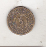 Bnk mnd Germania 5 reichspfennig 1924 F, Europa