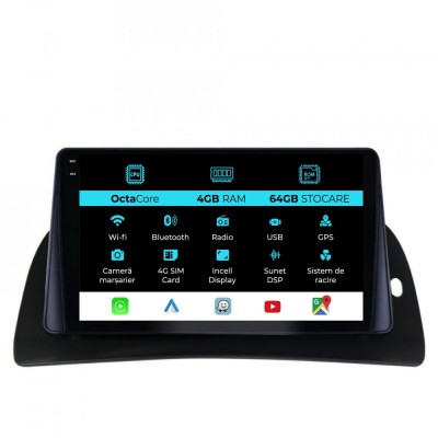 Navigatie Dedicata Renault Kangoo (2015-2020), 9Inch, 4Gb Ram, 64Gb Stocare, Carplay foto