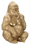Cumpara ieftin Statueta decorativa, Gorilla, Mauro Ferretti, 64 x 53 x 82 cm, polirasina, auriu