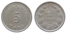 q394 ROMANIA 5 BANI 1900 STARE XF foto