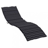 Cumpara ieftin Perna de sezlong, negru, carouri, textil Oxford