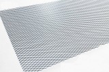 Plasa Tuning Aluminiu ALM, 100x33 cm, Albastru, Bara Auto
