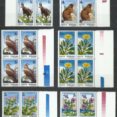 TSV$ - 1985 LP 1135 SEMICENTENARUL PARCULUI NATIONAL RETEZAT BLOC X 4 MNH/**