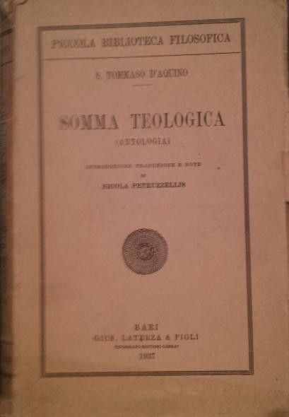 SOMMA TEOLOGICA ( ANTOLOGIA )