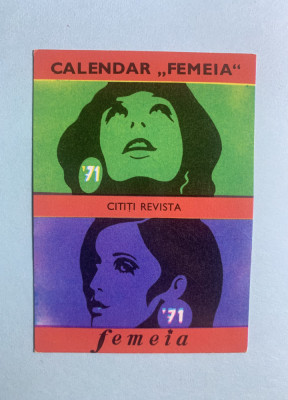 Calendar 1971 revista femeia foto