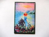 Magnet frigider cu fata cu biciclata 45834