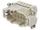 Conector HDC Inserturi Contact Tată 10PE 16A