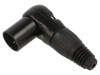 Mufă XLR Tată 5-Pin Unghi 90&deg; Neagră, CLIFF