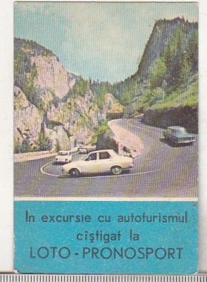 bnk cld Calendar de buzunar - 1974 Loto Pronosport foto