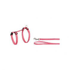 SET HAM+LESA PENTRU PISICA FLAMINGO AMSI PINK 20-35 CMx10 MM foto