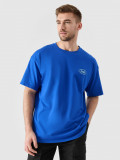 Tricou oversize cu imprimeu pentru bărbați - cobalt, 4F Sportswear