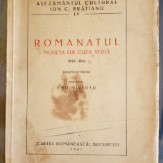 E12B-I-Carte rara 1941-Romanatul-Moneta CUZA VODA 1859-1864 DOCUMENTE Inedite.