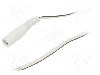 Cablu alimentare DC, cabluri, DC 5,5/2,1 soclu, alb, 1,5m, WEST POL - S21-TT-T050-150WH