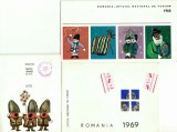 A4503N Felicitări ONT anii 1968, 1969 și 1970, lot de 3 felicitări