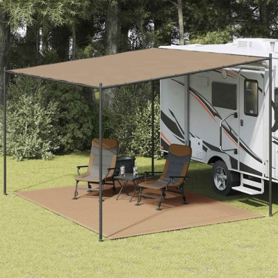 vidaXL Covor pentru cort, gri taupe, 300x400 cm 310748 foto