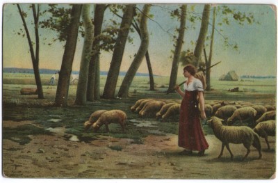 Pictura de Henri Lerolle - La pascut, vedere litho Stengel foto