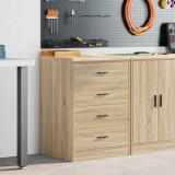 vidaXL Dulap depozitare garaj Stejar Sonoma 60x51x85 cm lemn masiv pin