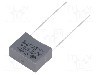 Condensator cu polipropilena, 0,33&micro;F, 275V AC, 560V DC, KEMET - R46KI333040P0M
