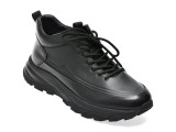 Ghete EPICA negre, 690067, din piele naturala