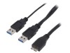 Cablu USB 3.0 A la Micro B 0,6m, Logilink