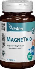 MagneTrio Vitamina K2 + Magneziu + Vitamina D3, 30 capsule, Vitaking