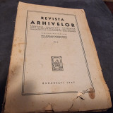 Revista Arhivelor, anul VII, nr. 2, 1947