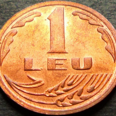 Moneda 1 LEU - ROMANIA, anul 1992 * cod 5034