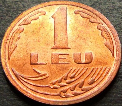 Moneda 1 LEU - ROMANIA, anul 1992 * cod 5034 foto