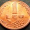 Moneda 1 LEU - ROMANIA, anul 1992 * cod 5034