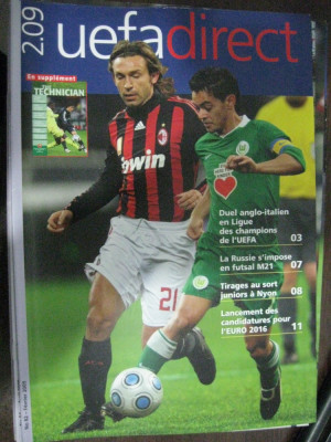 Revista fotbal (oficiala) UEFA-direct 2009 foto