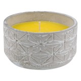 Lumanare citronella anti tantari in ghiveci de ceramica gri,825 g, Oem