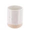 Suport Periuțe Ceramică Mat &ndash; Alb / Bej