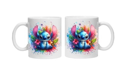 Cana alba personalizata &amp;quot;STITCH 8&amp;quot;, INOVATIX&amp;reg;. 330ml foto