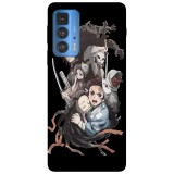Husa compatibila cu Motorola Edge 20 Lite model Demon Slayer Kimetsu no Yaiba, Silicon, TPU, Viceversa, Transparent, Carcasa
