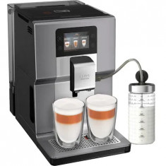 Espressor automat Krups Intuition Preference+ EA875E10, Accesoriu pentru spumarea laptelui, 15 bauturi, Ecran tactil, Tehnologie Quattro Force, Retete