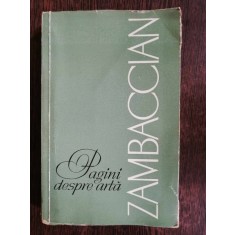 PAGINI DESPRE ARTA -ZAMBACCIAN