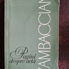 PAGINI DESPRE ARTA -ZAMBACCIAN