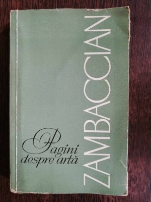 PAGINI DESPRE ARTA -ZAMBACCIAN foto