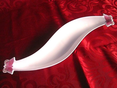 PLATOU PORTELAN DECORAT CU FLUTURI 40 CM foto