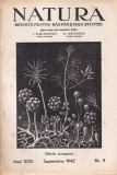 Natura. Revista pentru raspandirea stiintei, anul XXXI, nr. 9, septembrie 1942